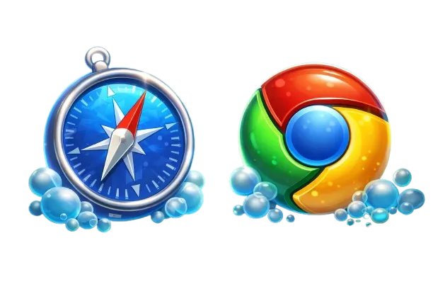 Safari and Chrome
